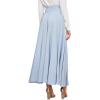 imageSweatyRocks Womens Elegant High Waist Skirt Tie Front Pleated Maxi SkirtsBlue