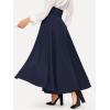 imageSweatyRocks Womens Elegant High Waist Skirt Tie Front Pleated Maxi SkirtsRoyal Blue