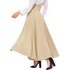 imageSweatyRocks Womens Elegant High Waist Skirt Tie Front Pleated Maxi SkirtsSolid Khaki