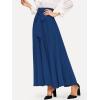imageSweatyRocks Womens Elegant High Waist Skirt Tie Front Pleated Maxi SkirtsSolid Royal Blue