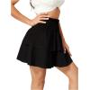 imageSweatyRocks Womens High Elastic Waisted Tiered Ruffle Mini Skirt Shirred Flared SkirtsBlack