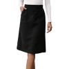 imageSweatyRocks Womens High Waist Straight Midi Skirt Split Hem Corduroy Skirts with PocketsBlack