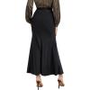 imageSweatyRocks Womens High Wasit Mermaid Skirt Bodycon Long Maxi SkirtsBlack