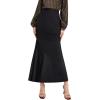 imageSweatyRocks Womens High Wasit Mermaid Skirt Bodycon Long Maxi SkirtsBlack