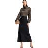 imageSweatyRocks Womens High Wasit Mermaid Skirt Bodycon Long Maxi SkirtsBlack
