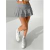 imageSweatyRocks Womens Layered Ruffle Golf Skorts Skirts Tiered Y2k Flowy Mini SkirtsGrey