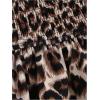 imageSweatyRocks Womens Shirred Waist Layered Ruffle Hem Leopard Print Mini SkirtsBrown