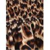 imageSweatyRocks Womens Shirred Waist Layered Ruffle Hem Leopard Print Mini SkirtsBrown Leopard