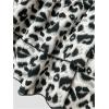 imageSweatyRocks Womens Shirred Waist Layered Ruffle Hem Leopard Print Mini SkirtsGrey