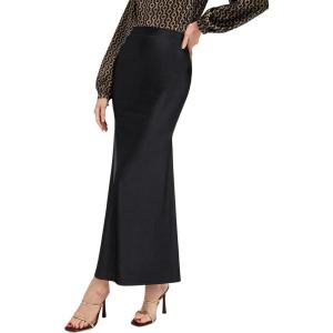 imageSweatyRocks Womens High Wasit Mermaid Skirt Bodycon Long Maxi SkirtsBlack