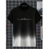 imageSweatyRocks Mens Color Block Letter Print TShirt Crew Neck Short Sleeve Summer Tee TopsGrey Black