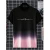 imageSweatyRocks Mens Color Block Letter Print TShirt Crew Neck Short Sleeve Summer Tee TopsPink