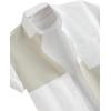 imageSweatyRocks Mens Colorblock Button Down Short Sleeve T Shirt Collared Neck Summer Shirt Tops with PocketMulticolor