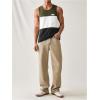 imageSweatyRocks Mens Colorblock Letter Pattern Tank Top Crewneck Sleeveless Casual Tee TopsMulticolor