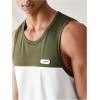 imageSweatyRocks Mens Colorblock Letter Pattern Tank Top Crewneck Sleeveless Casual Tee TopsMulticolor