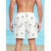 imageSweatyRocks Mens Drawstring Waist Graphic Pattern Shorts Summer Beach Swim Trunks with PocketsWhite