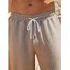 imageSweatyRocks Mens Drawstring Waist Straight Leg Shorts Casual Summer Outdoor Short with PocketKhaki