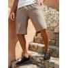 imageSweatyRocks Mens Drawstring Waist Straight Leg Shorts Casual Summer Outdoor Short with PocketKhaki