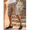 imageSweatyRocks Mens Drawstring Waist Straight Leg Shorts Casual Summer Outdoor Short with PocketKhaki