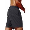 imageSweatyRocks Mens Drawstring Waist Swim Trunks Solid Bathing Suits Shorts with PocketsDark Grey