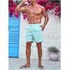 imageSweatyRocks Mens Drawstring Waist Swim Trunks Solid Bathing Suits Shorts with PocketsLight Blue