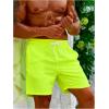 imageSweatyRocks Mens Drawstring Waist Swim Trunks Solid Bathing Suits Shorts with PocketsLime Green