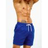 imageSweatyRocks Mens Drawstring Waist Swim Trunks Solid Bathing Suits Shorts with PocketsRoyal Blue