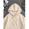 imageSweatyRocks Mens Hoodies Letter Graphic Print Long Sleeve Hooded Pullover Sweatshirts with PocketApricot