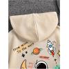 imageSweatyRocks Mens Hoodies Letter Graphic Print Long Sleeve Hooded Pullover Sweatshirts with PocketApricot