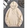 imageSweatyRocks Mens Hoodies Letter Graphic Print Long Sleeve Hooded Pullover Sweatshirts with PocketApricot