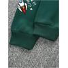 imageSweatyRocks Mens Hoodies Letter Graphic Print Long Sleeve Hooded Pullover Sweatshirts with PocketDark Green