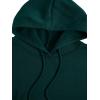 imageSweatyRocks Mens Hoodies Letter Graphic Print Long Sleeve Hooded Pullover Sweatshirts with PocketGreen