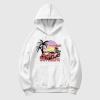 imageSweatyRocks Mens Hoodies Letter Graphic Print Long Sleeve Hooded Pullover Sweatshirts with PocketWhite