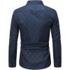 imageSweatyRocks Mens Long Sleeve Button Down Collared Plaid Shirts Casual Work TopsBlue