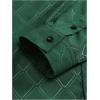 imageSweatyRocks Mens Long Sleeve Button Down Collared Plaid Shirts Casual Work TopsDark Green