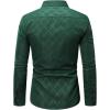 imageSweatyRocks Mens Long Sleeve Button Down Collared Plaid Shirts Casual Work TopsDark Green