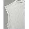 imageSweatyRocks Mens Mock Neck Ribbed Tank Tops Slim Fit Sleeveless Summer Basic TopsWhite