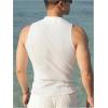 imageSweatyRocks Mens Mock Neck Ribbed Tank Tops Slim Fit Sleeveless Summer Basic TopsWhite