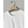 imageSweatyRocks Mens Sleeveless Round Neck Basic Tank Tops Casual Oversized Workout Shirts TopWhite