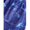 imageSweatyRocks Mens Swim Trunks Tropical Print Drawstring Waist Beach Shorts Mesh Lining Swimwear Bathing Suits with PocketsBlue