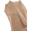 imageSweatyRocks Womens Tie Backless Split Thigh Cover Up Maxi Dress Draped Cowl Neck Cami DressesKhaki