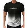 imageSweatyRocks Mens Color Block Letter Print TShirt Crew Neck Short Sleeve Summer Tee TopsGrey Black