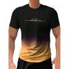 imageSweatyRocks Mens Color Block Letter Print TShirt Crew Neck Short Sleeve Summer Tee TopsMulticolor