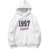 imageSweatyRocks Mens Letter Graphic Hoodies Long Sleeve Vintage Thermal Sweatshirts Pullover Top with PocketWhite