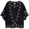 imageSweatyRocks Womens Floral Lace Crochet Kimono Cardigan Beach Wear Cover upSolid Black
