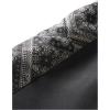imageSweatyRocks Mens 2 Piece Outfits Color Block Paisley Print Button Down Shirt and Shorts SetBlack