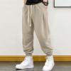 imageSweatyRocks Mens Casual Drawstring Waist Solid Pants Loose Fit Joggers Sweatpants with Slant PocketKhaki