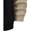 imageSweatyRocks Mens Colorblock Long Sleeve Round Neck Shirt Thermal Pullover SweatshirtBrown