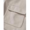 imageSweatyRocks Mens Lightweight Button Down Flat Pockets Jackets Warm OuterwearApricot