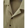 imageSweatyRocks Mens Short Sleeve Half Button Front T Shirts Casual Summer Collared Solid Blouse Tee TopsArmy Green